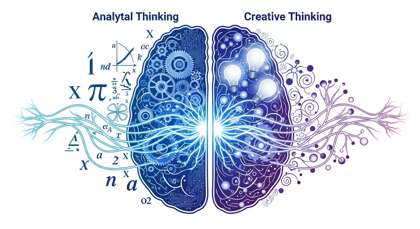 Brain problem-solving science visualization