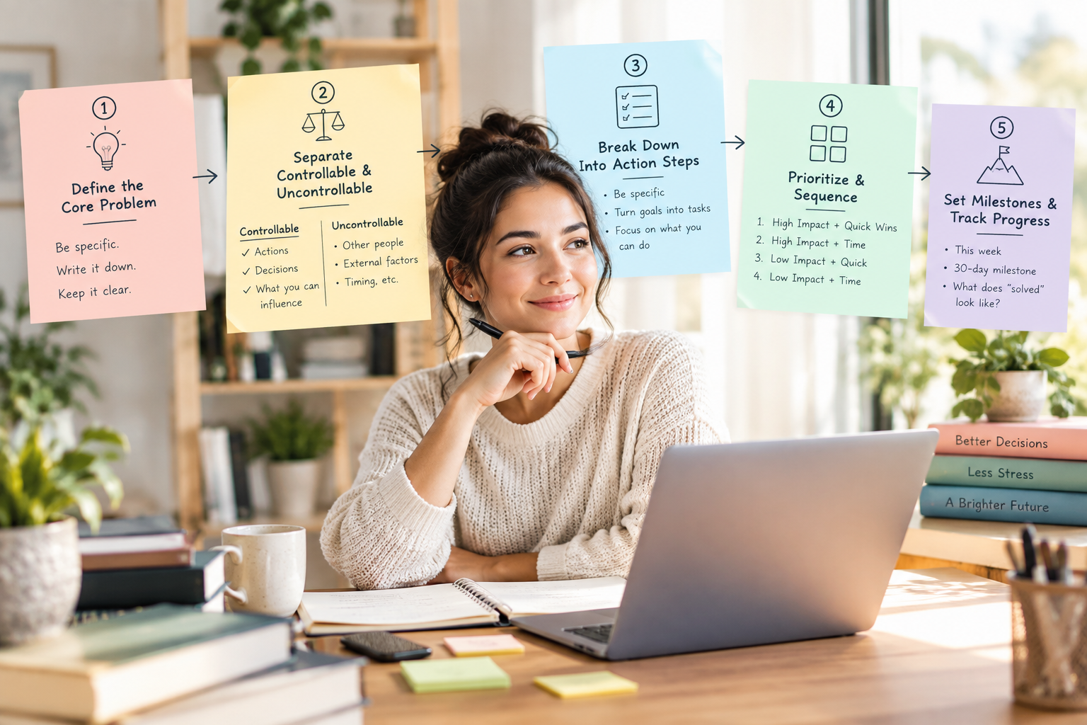 Problem breakdown step infographic