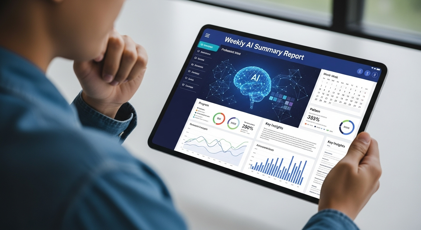 Weekly AI summary reports